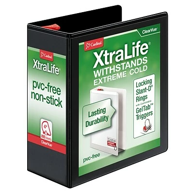 Wholesale ๐ Binders Cardinal XtraLife ClearVue 4" View Binder, Black (CRD 26341) ๐ฏ
