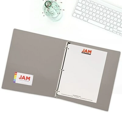 Cheapest 🔥 Binders JAM Paper Designders 1" 3-Ring Flexible Poly Binder, Smoke Glass Twill (751T1SM) 😍 - Image 5