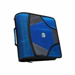 Budget โ๏ธ Binders Case It King Sized Zip Tab 4" 3-Ring Zipper Binder, Blue (D186BLU) ๐ฏ