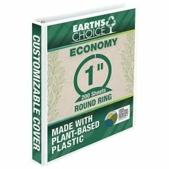 Cheap 👏 Binders Samsill Earth's Choice Biobased Economy 1" 3-Ring View Binder, White (17337) 🔥