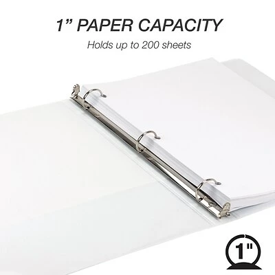 Cheap 👏 Binders Samsill Earth's Choice Biobased Economy 1" 3-Ring View Binder, White (17337) 🔥 - Image 4