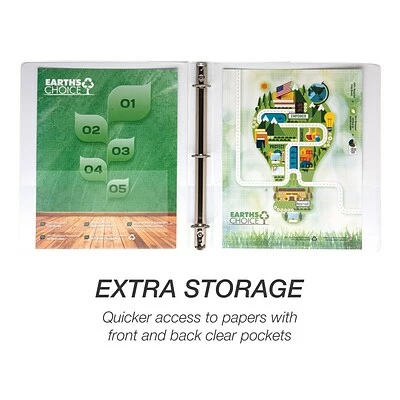 Cheap 👏 Binders Samsill Earth's Choice Biobased Economy 1" 3-Ring View Binder, White (17337) 🔥 - Image 5