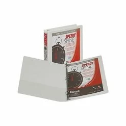 Top 10 💯 Binders Samsill Speedy Spine 1" 3-Ring View Binder, White (SAM18137C) 🥰