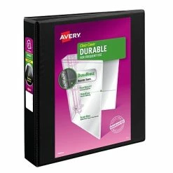 Budget 🎁 Binders Avery Durable Standard 1 1/2" 3-Ring View Binder, Black (09400) 💯
