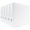 Hot Sale 🔥 Binders Bindertek Premium 3" 3-Ring Binder, White, 5/Pack (3EFPACK-WH) ❤️