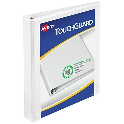 Cheapest ๐ Binders Avery TouchGuard Protection Heavy Duty 1" 3-Ring View Binder, White (17141) ๐