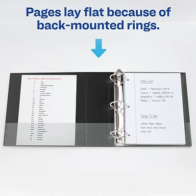 Cheapest 🎉 Binders Avery Durable 3" 3-Ring Non-View Binder, DuraHinge, Black (27650) ✔️ - Image 6