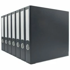 Budget 👍 Binders Bindertek Premium 2" 3-Ring Non-View Binder, Dark Grey, 7/Pack (3SLPACK-DG) 😀