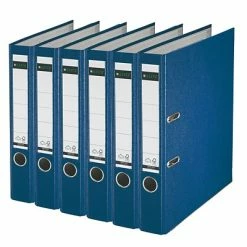 Promo 🧨 Leitz Premium 2" 2-Ring A4 Sized European Binders, Blue, 6/Pack (1015PACK-BL) 😀