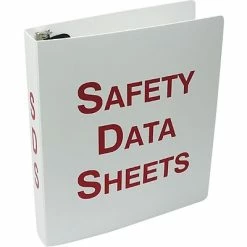 Cheap ❤️ Binders Accuform Signs® Safety Data Sheets Binder, 3", Red/White 🔥