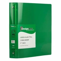 Flash Sale ๐ Binders JAM Paper Designders 1 1/2" 3-Ring Flexible Poly Binder, Green Glass Twill (762T15GR) ๐งจ
