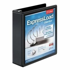 Outlet ๐ฅฐ Binders Cardinal ExpressLoad ClearVue 2" 3-Ring View Binder, Black (CRD49121) ๐