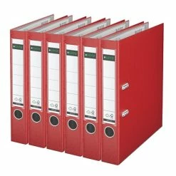 Coupon 🤩 Leitz Premium 2" 2-Ring A4 Sized European Binders, Red, 6/Pack (1015PACK-RD) ⌛