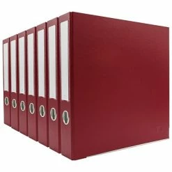 Best Sale 💯 Binders Bindertek Premium 2" 3-Ring Non-View Binder, Brick Red, 7/Pack (3SLPACK-BR) 😀