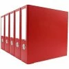 Discount 👏 Binders Bindertek Premium 3" 3-Ring Binder, Red, 5/Pack (3EFPACK-RD) ⌛