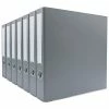 Coupon 🧨 Binders Bindertek Premium 2" 3-Ring Non-View Binder, Light Gray, 7/Pack (3SLPACK-LG) 👏
