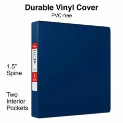 Flash Sale 🧨 Staples Binders Standard 1-1/2" 3 Ring Non View Binder With D-Rings, Blue (26413-CC) 🎉
