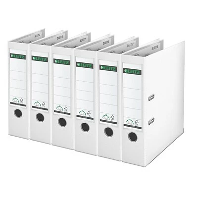 Wholesale 👏 Leitz Premium 3" 2-Ring A4 Sized European Binders, White, 6/Pack (1010PACK-WH) 🔥