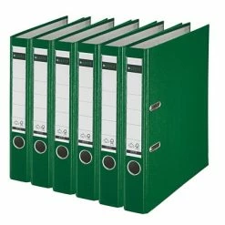 Buy 😉 Leitz Premium 2" 2-Ring A4 Sized European Binders, Green, 6/Pack (1015PACK-GR) 💯