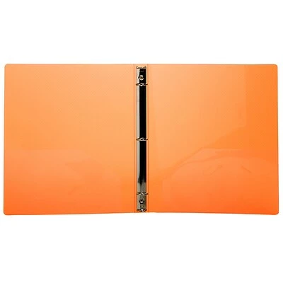 Best reviews of 💯 Binders JAM Paper Designders 3/4" 3-Ring Flexible Poly Binder, Orange Glass Twill (750T1OR) 🤩 - Image 3