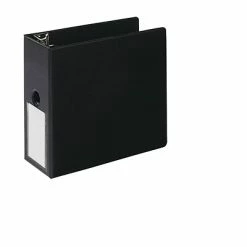 Deals 🔥 Binders Quill Brand® Heavy Duty 5" 3 Ring Non View Binder, Easy Open D Rings, Black (780601) 🔥