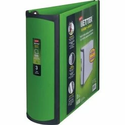 Flash Sale 🎉 Staples Binders Better 3" 3 Ring View Binder With D-Rings, Green (19936) 😀