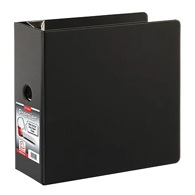 Flash Sale 😉 Binders Cardinal Premier One-Touch EasyOpen 5" 3-Ring Non-View Binder, Black (CRD 18762CB) 🔥