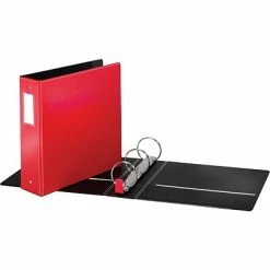 Coupon 🛒 Binders Cardinal Heavy Duty 3" 3-Ring Non-View Binder, Red (CRD 18848) 😍
