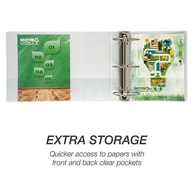 Top 10 ๐ Binders Samsill Earth's Choice Biobased 5" 3-Ring View Binder, White (SAM18907) ๐ - Image 5