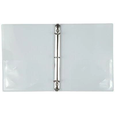Budget ๐ JAM Paper Plastic Mini 1" 3-Ring Binders, Clear, 24/Pack (370531985A) ๐ - Image 2