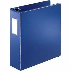 Wholesale ๐ Binders Quill Brandยฎ Standard 3" 3 Ring Non View Binder With D-Rings, Dark Blue (758902) ๐