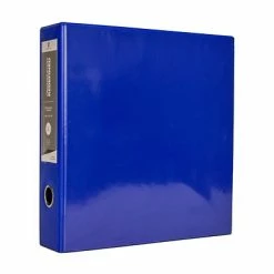 Deals 🌟 Binders Bindertek Premium 3" 3-Ring Vinyl View Binder, Blue (3EDVB3-BL) 💯