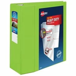 Flash Sale 🎁 Binders Avery Heavy-Duty View Binder With 5" One Touch EZD Rings, Chartreuse (79815) 💯