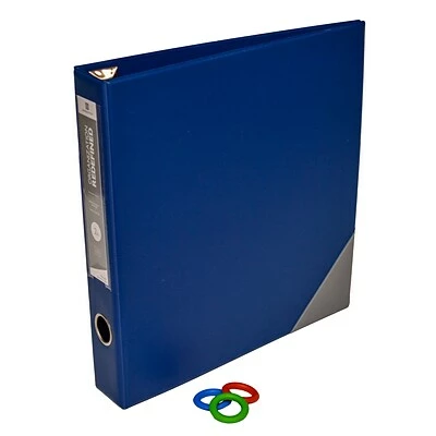 New 🧨 Binders Bindertek Premium 2" 3-Ring Vinyl Binder, Blue (3EDB2-BL) 🛒 - Image 2