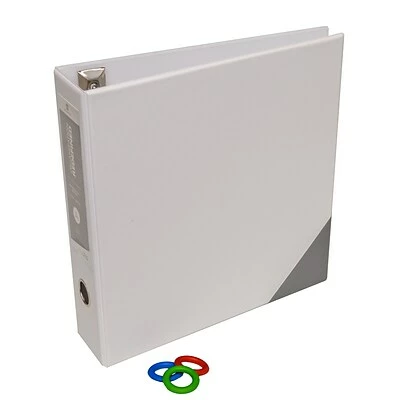 Discount 🥰 Binders Bindertek Premium 3" 3-Ring Vinyl Binder, White (3EDB3-WH) 🔥 - Image 2