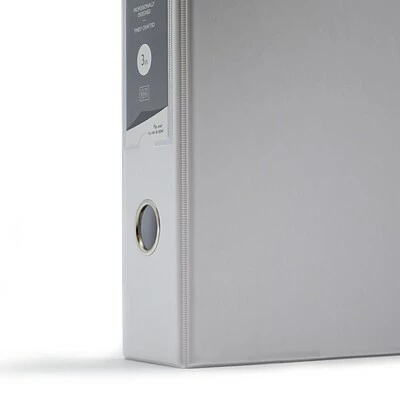 Discount 🥰 Binders Bindertek Premium 3" 3-Ring Vinyl Binder, White (3EDB3-WH) 🔥 - Image 3