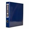 Outlet 🌟 Binders Bindertek Premium 2" 3-Ring Vinyl View Binder, Blue (3EDVB2-BL) 😍