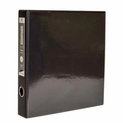 New ❤️ Binders Bindertek Premium 2" 3-Ring Vinyl View Binder, Black (3EDVB2-BK) 🌟