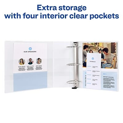 Cheapest ๐คฉ Binders Avery Heavy Duty 4" 3-Ring View BinderH, White, 4/Pack (79104CT) ๐ - Image 7