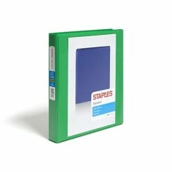 Cheap 🔥 Staples Binders Standard 1" 3 Ring View Binder With D-Rings, Green (58652) 😉