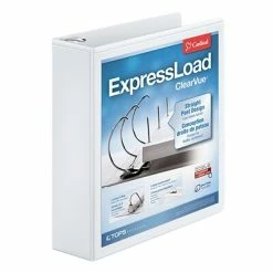 Coupon 🛒 Binders Cardinal ExpressLoad ClearVue 2" 3-Ring View Binder, White (CRD 49120) ❤️