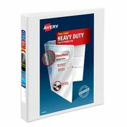 Best deal 🔔 Binders Avery Heavy Duty 1" 3-Ring View Binder, DuraHinge, White (79799) 👏