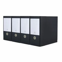 Discount 🥰 Bindertek Classic 5" 3-Ring Non-View Binders, Black, 4/Pack (3XXLPACK-BK) 🔥