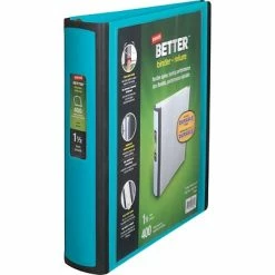 Coupon 😍 Staples Binders Better 1-1/2" 3 Ring View Binder With D-Rings, Teal (20245) ✨