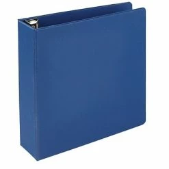 Buy 👍 Binders Quill Brand® Heavy Duty 3" 3 Ring Non View Binder, Easy Open D Rings, Blue (780502) 😉