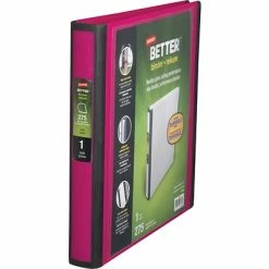 Deals 😉 Staples Binders Better 1" 3 Ring View Binder With D-Rings, Pink (13568-CC) 💯