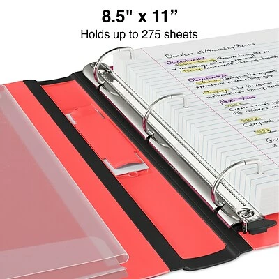 Deals ๐ Staples Binders Better 1" 3 Ring View Binder With D-Rings, Pink (13568-CC) ๐ฏ - Image 3