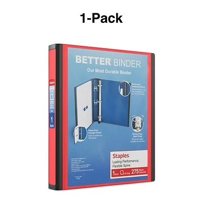 Deals ๐ Staples Binders Better 1" 3 Ring View Binder With D-Rings, Pink (13568-CC) ๐ฏ - Image 6
