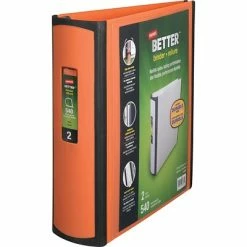 Buy 💯 Staples Binders Better 2" 3 Ring View Binder With D-Rings, Orange (13469) 🥰