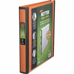 Hot Sale 🤩 Staples Binders Better 1" 3 Ring View Binder With D-Rings, Orange (13465-CC) 🔥